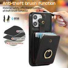 Load image into Gallery viewer, Luxurious Leather Card Holder Anti-fall Protective iPhone Case With Lanyard