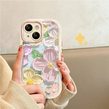 Load image into Gallery viewer, Oil Painting Flower iPhone Cream Case - mycasety2023 Mycasety