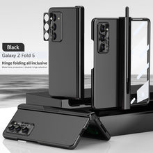 Load image into Gallery viewer, Electroplated Folding Case For Galaxy Z Fold5 Fold4 Fold3 With Double Hinge Protector and Free Stylus - mycasety2023 Mycasety