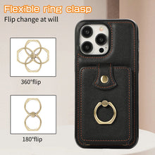 Load image into Gallery viewer, Luxurious Leather Card Holder Anti-fall Protective iPhone Case With Lanyard