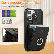 Load image into Gallery viewer, Luxurious Leather Card Holder Anti-fall Protective iPhone Case With Lanyard