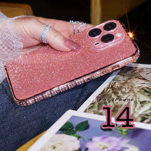 Load image into Gallery viewer, Diamond High Quality Glitter Anti-fall Protective iPhone Case
