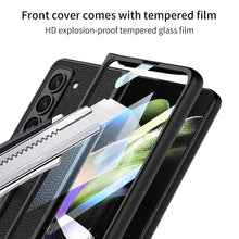 Load image into Gallery viewer, Leather Samsung Galaxy Z Fold5 Case With Film Kickstand - mycasety2023 Mycasety