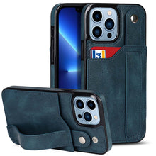 Load image into Gallery viewer, Luxurious Leather Card Holder Anti-fall Protective iPhone Case