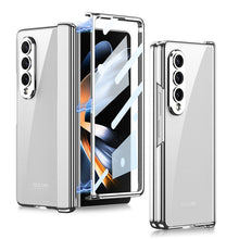Load image into Gallery viewer, Electroplated Transparent Magnetic Hinge All-included Phone Case With Back Screen Protector For Samsung Galaxy Z Fold5 Fold4 - mycasety2023 Mycasety