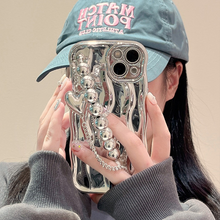 Load image into Gallery viewer, Electroplating Water Ripple Wristband iPhone Case - mycasety2023 Mycasety