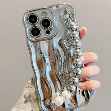 Load image into Gallery viewer, Electroplating Water Ripple Wristband iPhone Case - mycasety2023 Mycasety