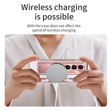 Load image into Gallery viewer, Electroplated Clear PC Galaxy Z Fold5 Fold4 Fold3 Case with Front Screen Protector & Flat Hinge & Hidden Stand And Pen Slot and Free Stylus - mycasety2023 Mycasety