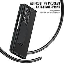 Load image into Gallery viewer, Leather Galaxy Z Fold5 Case with Front Screen Protector With Hidden Kick-Stand - mycasety2023 Mycasety