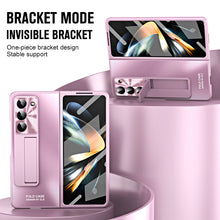Load image into Gallery viewer, Plating Galaxy Z Fold5 Case with Front Screen Protector & Hidden Stand - mycasety2023 Mycasety