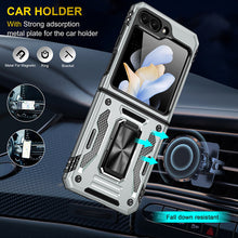 Load image into Gallery viewer, Samsung Z Flip 5 Case Metal Ring Car Magnetic Bracket Protective Case - mycasety2023 Mycasety