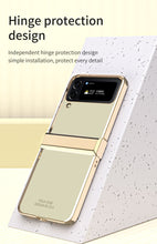 Load image into Gallery viewer, Hinge Case for Samsung Galaxy Z Flip 4 5G Case Full Protection Plating Transparent