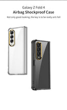 Load image into Gallery viewer, Airbag Bumper With Glass Frame Cover For Samsung Galaxy Z Fold 4 Case Shockproof Clear Soft Edge Case For Galaxy Z Fold4 5G