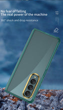 Load image into Gallery viewer, Airbag Bumper With Glass Frame Cover For Samsung Galaxy Z Fold 4 Case Shockproof Clear Soft Edge Case For Galaxy Z Fold4 5G