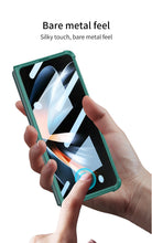 Load image into Gallery viewer, Airbag Bumper With Glass Frame Cover For Samsung Galaxy Z Fold 4 Case Shockproof Clear Soft Edge Case For Galaxy Z Fold4 5G