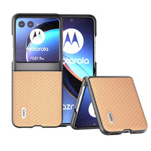Load image into Gallery viewer, Motorola Razr 40 Ultra 2023 Case Luxury Carbon Fiber Pattern Cover - mycasety2023 Mycasety