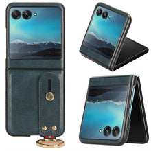 Load image into Gallery viewer, Motorola Razr 40 Ultra New Anti-Shock Business Leather Wristband Cover Case - mycasety2023 Mycasety