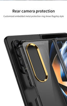 Load image into Gallery viewer, Airbag Bumper With Glass Frame Cover For Samsung Galaxy Z Fold 4 Case Shockproof Clear Soft Edge Case For Galaxy Z Fold4 5G