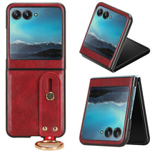 Load image into Gallery viewer, Motorola Razr 40 Ultra New Anti-Shock Business Leather Wristband Cover Case - mycasety2023 Mycasety