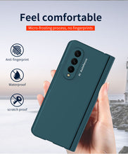Load image into Gallery viewer, Samsung Galaxy Z Fold4 Hinge Case with Pen Slot Holder Hinge Case with Front Screen Glass Film