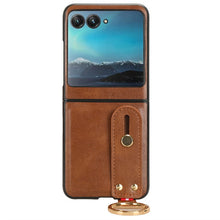 Load image into Gallery viewer, Motorola Razr 40 Ultra New Anti-Shock Business Leather Wristband Cover Case - mycasety2023 Mycasety