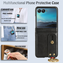 Load image into Gallery viewer, Motorola Razr 40 Ultra New Anti-Shock Business Leather Wristband Cover Case - mycasety2023 Mycasety