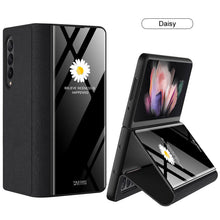 Load image into Gallery viewer, Luxury Painted Tempered Glass Leather Full Protective Cover For Samsung Z Fold 3 5G