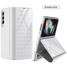 Load image into Gallery viewer, Luxury Painted Tempered Glass Leather Full Protective Cover For Samsung Z Fold 3 5G