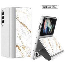 Load image into Gallery viewer, Luxury Painted Tempered Glass Leather Full Protective Cover For Samsung Z Fold 3 5G