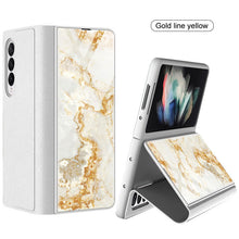Load image into Gallery viewer, Luxury Painted Tempered Glass Leather Full Protective Cover For Samsung Z Fold 3 5G
