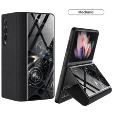 Load image into Gallery viewer, Luxury Painted Tempered Glass Leather Full Protective Cover For Samsung Z Fold 3 5G
