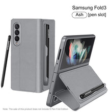Load image into Gallery viewer, Luxury Leather All-included Cover With S Pen Slot For Galaxy Z Fold3 5G
