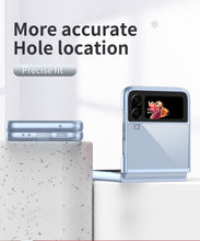 Load image into Gallery viewer, Clear Plating Capa For Samsung Galaxy Z Flip4 5G Case Fundas Transparent Frame Hard PC Protection Cover