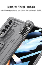 Load image into Gallery viewer, Shockproof Armor Cover For Samsung Galaxy Z Fold4 5G Case With Magnetic Hinge Slide Pen Slot & Film