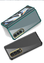 Load image into Gallery viewer, Airbag Bumper With Glass Frame Cover For Samsung Galaxy Z Fold 4 Case Shockproof Clear Soft Edge Case For Galaxy Z Fold4 5G