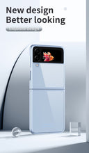 Load image into Gallery viewer, Clear Plating Capa For Samsung Galaxy Z Flip4 5G Case Fundas Transparent Frame Hard PC Protection Cover