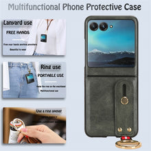Load image into Gallery viewer, Motorola Razr 40 Ultra New Anti-Shock Business Leather Wristband Cover Case - mycasety2023 Mycasety