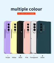 Load image into Gallery viewer, Samsung Galaxy Z Fold4 Hinge Case with Pen Slot Holder Hinge Case with Front Screen Glass Film