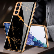 Load image into Gallery viewer, Luxury Marble Pattern Camera All-inclusive Electroplating Process Case For Samsung S23 S22 S21 Ultra Plus