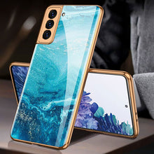 Load image into Gallery viewer, FLASH⚡SALE I 2021 Luxury Baroque Style Plating Anti-knock Protection Tempered Glass Case For Samsung S21 S21 Plus S21 Ultra