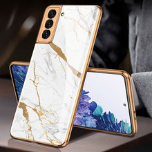 Load image into Gallery viewer, FLASH⚡SALE I 2021 Luxury Baroque Style Plating Anti-knock Protection Tempered Glass Case For Samsung S21 S21 Plus S21 Ultra