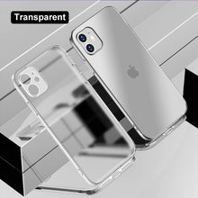 Load image into Gallery viewer, Luxury Square Frame Plating Clear Phone Case For iPhone 13 12 11 Pro Max Mini X XR XS 7 8 Plus SE 2020