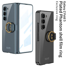 Load image into Gallery viewer, Transparent Samsung Galaxy Z Fold5 Plated Phantom Case with Exclusive Ring - mycasety2023 Mycasety