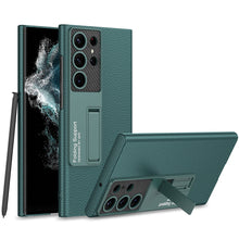 Load image into Gallery viewer, Ultra-Thin Leather Case for Samsung Galaxy S23 S23 Plus S23 Ultra With Kickstand