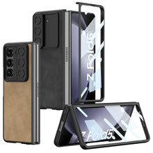 Load image into Gallery viewer, Ultra-thin Samsung Galaxy Z Fold5 Full Inclusive Leather Case with Film & Sliding Window Shell - mycasety2023 Mycasety