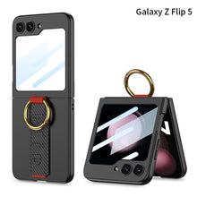 Load image into Gallery viewer, Samsung Galaxy Z Flip 5 Case with Tempered Glass Protector and Wrist Strap Bracelet - mycasety2023 Mycasety