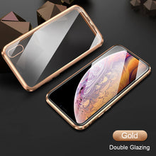 Load image into Gallery viewer, Magnetic Double Sided Tempered Glass Case For iPhone
