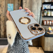 Load image into Gallery viewer, Electroplating iPhone Case with Camera Lens Protector Film - mycasety2023 Mycasety