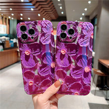 Load image into Gallery viewer, Oil Painting Retro Flower Phone Case Shockoroof Camera Protection Soft Back Cover For iPhone - mycasety2023 Mycasety