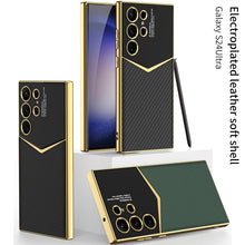 Load image into Gallery viewer, Electroplated Leather Phone Case For Samsung Galaxy S24 S23 Ultra Plus - Mycasety Mycasety
